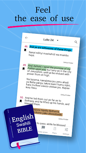 Android application English Swahili Bible Takatifu screenshort