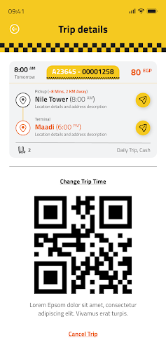 Nile Taxi Screen 2
