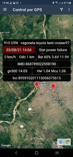 Control por GPS Screen 3