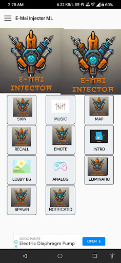 E-Mai Injector Screen 2