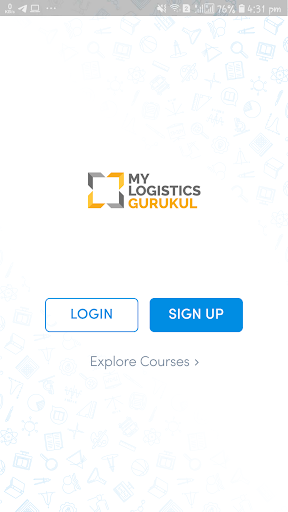 Android application MyLogistics Gurukul screenshort