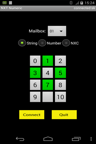 Android application NXT Numeric Remote screenshort