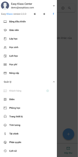 Easy Klass - Phần mềm quản lý Screen 2