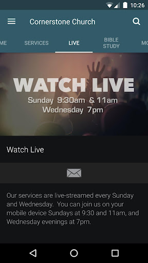 Cornerstone Church MWC Screen 3