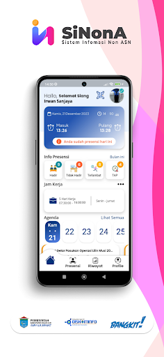 Android application SiNonA Ogan Ilir screenshort