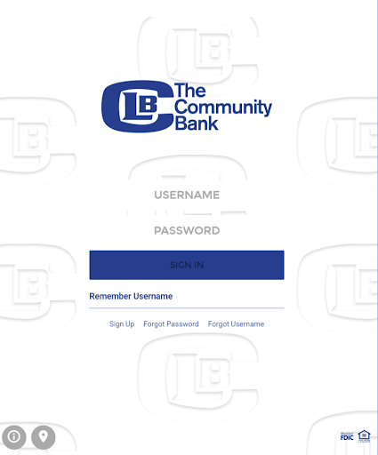 Android application CLB The Community Bank screenshort