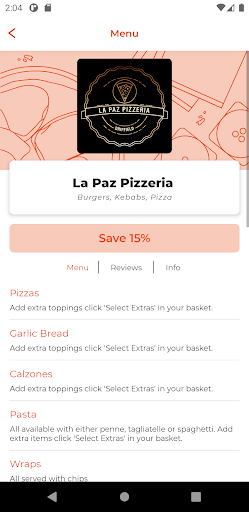 La Paz Pizzeria Screen 2