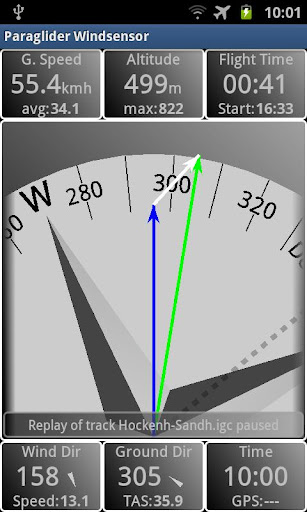 Paraglider Dashboard Screen 2