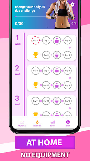 Lose belly fat at home Screen 3