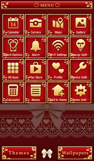 Gorgeous Red Theme Screen 2