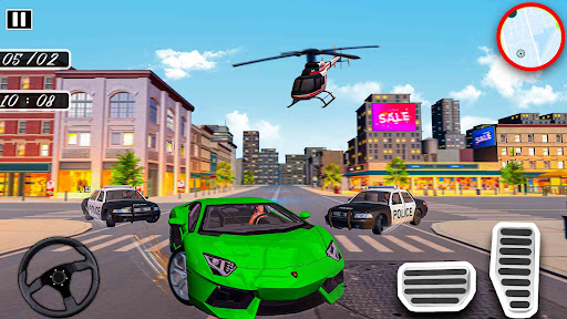 US Police Helicopter Chase