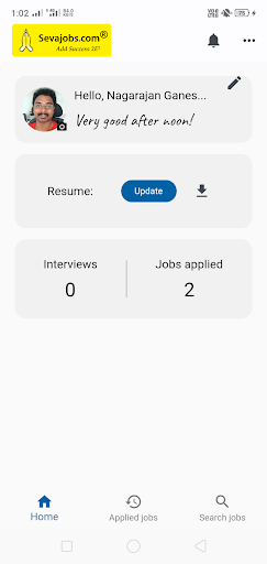 Sevajobs: Job search app Screen 2