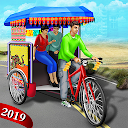 Fahrrad-Taxi-Rikscha