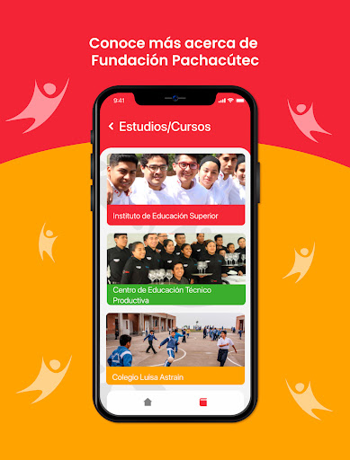 Android application Fundación Pachacútec screenshort