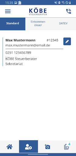 KÖBE Steuerberater Screen 2