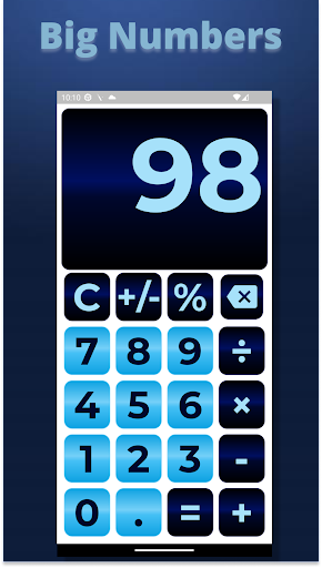 Android application Big Finger Calculator screenshort