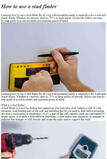 How to Use a Stud Finder Screenshot