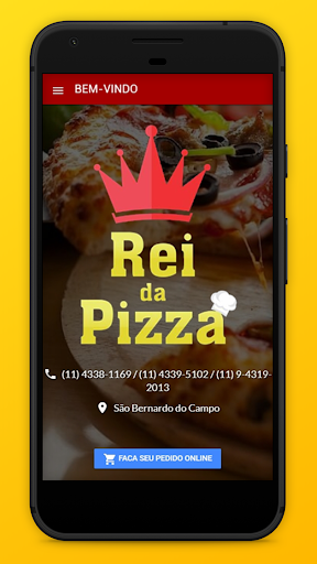Android application Rei da Pizza - Delivery screenshort