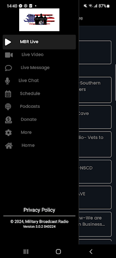 MBR - Military Broadcast Radio Screen 3