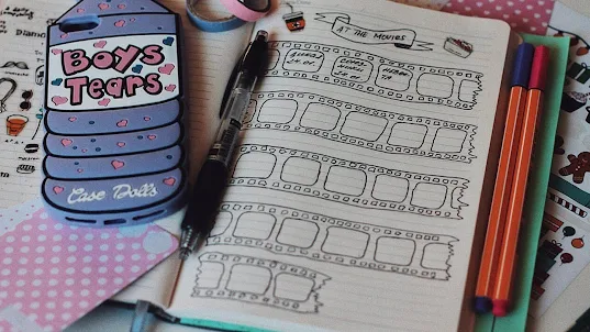 design de diário pessoal