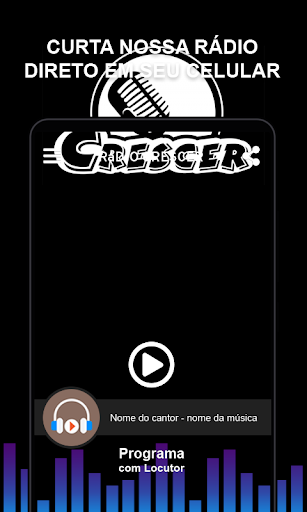 Android application Rádio Crescer screenshort