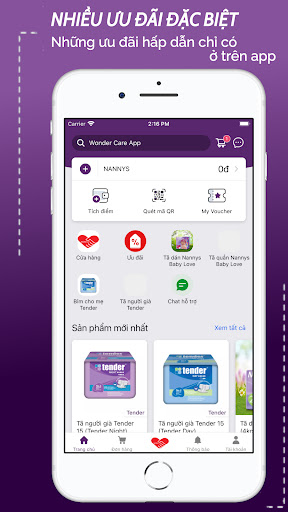 Android application Wonder Care screenshort
