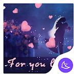 Cover Image of Tải xuống Purple Love Kiss theme & HD wallpapers 278.0.1001 APK