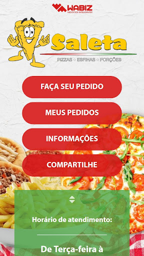 Android application Pizzaria Saleta Morro Doce screenshort