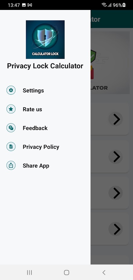Privacy Lock Calculator Screen 3