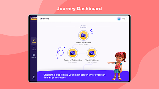 Android application BMath Early Learn Live Classes screenshort