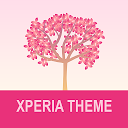 Xperia-thema - Vallende bloemen