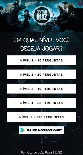 Android application Quiz HP screenshort
