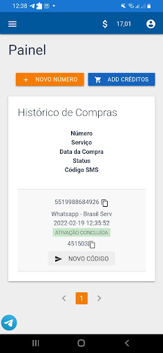 Números Virtuais Screen 3