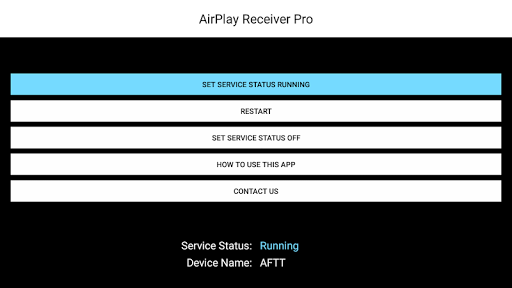 Android application AirMirror Receiver Pro screenshort
