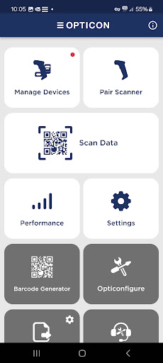 Android application OptiConnect screenshort