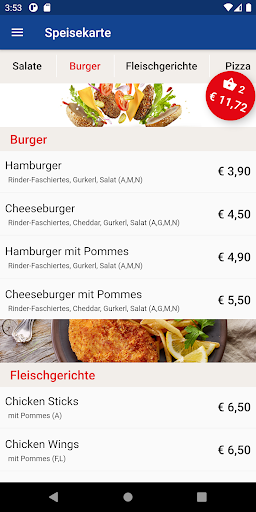 Horner Pizza Schnitzelservice Screen 3