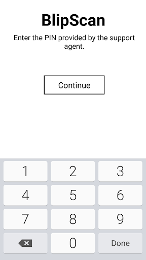 Android application BlipScan screenshort