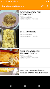 Receitas de Batatas