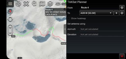 ATAK Plugin: TAKSat Screen 3