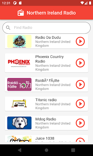Android application Northern Ireland Radio UK screenshort