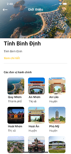 Android application Bình Định Smartcity screenshort