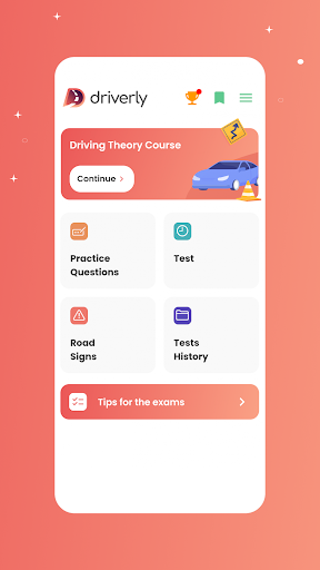 Android application DMV California - Theory Test screenshort