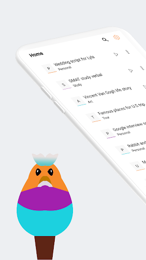 Android application lyla - Text to Speech (TTS) screenshort