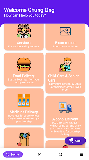 Android application Ongster Care screenshort