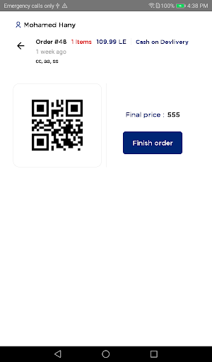 Android application Metro Order Maker screenshort