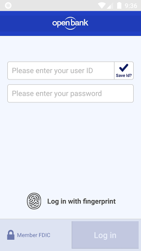 Open Bank Business Screen 2