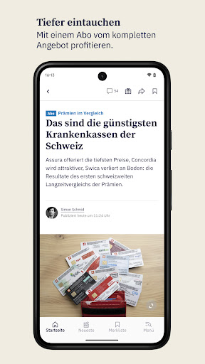 Tages-Anzeiger - News Screen 3