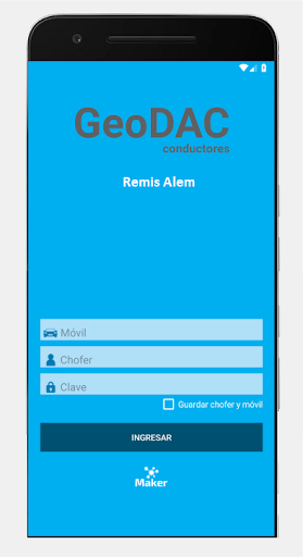 Android application Remis Alem - Conductores screenshort