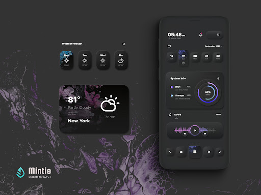 Screenshot of Mintie for KWGT