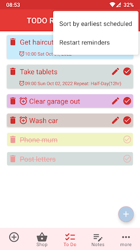 My Lists Screen 2